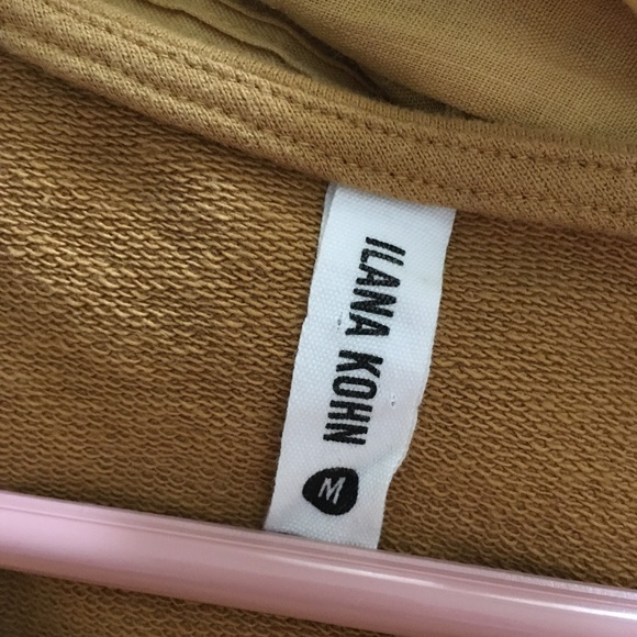 ILANA KOHN NYC Pumpkin Spice Orange Cotton Bateau Neck Crop Top M - Picture 4 of 5